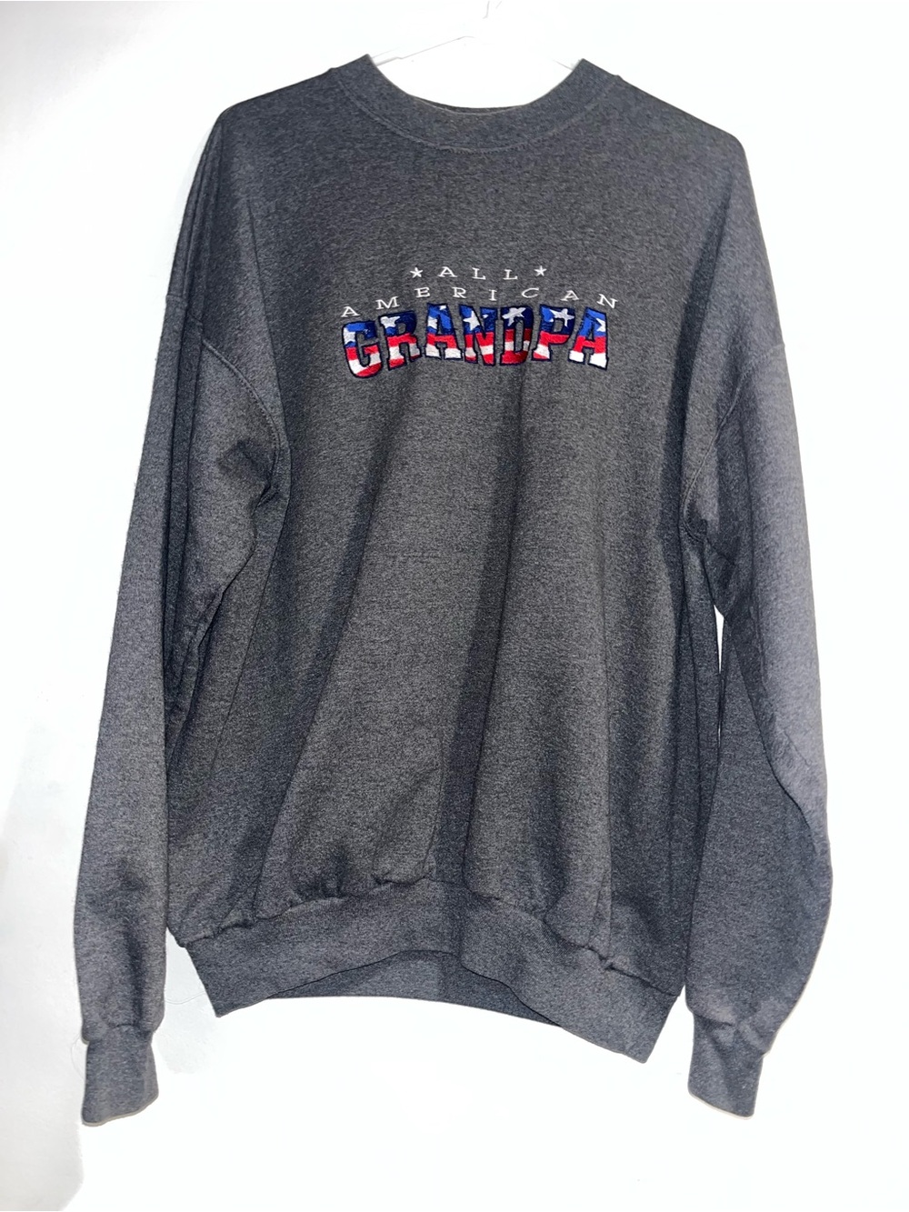 M&C SPORT VTG All American Grandpa crew neck sweatshirt